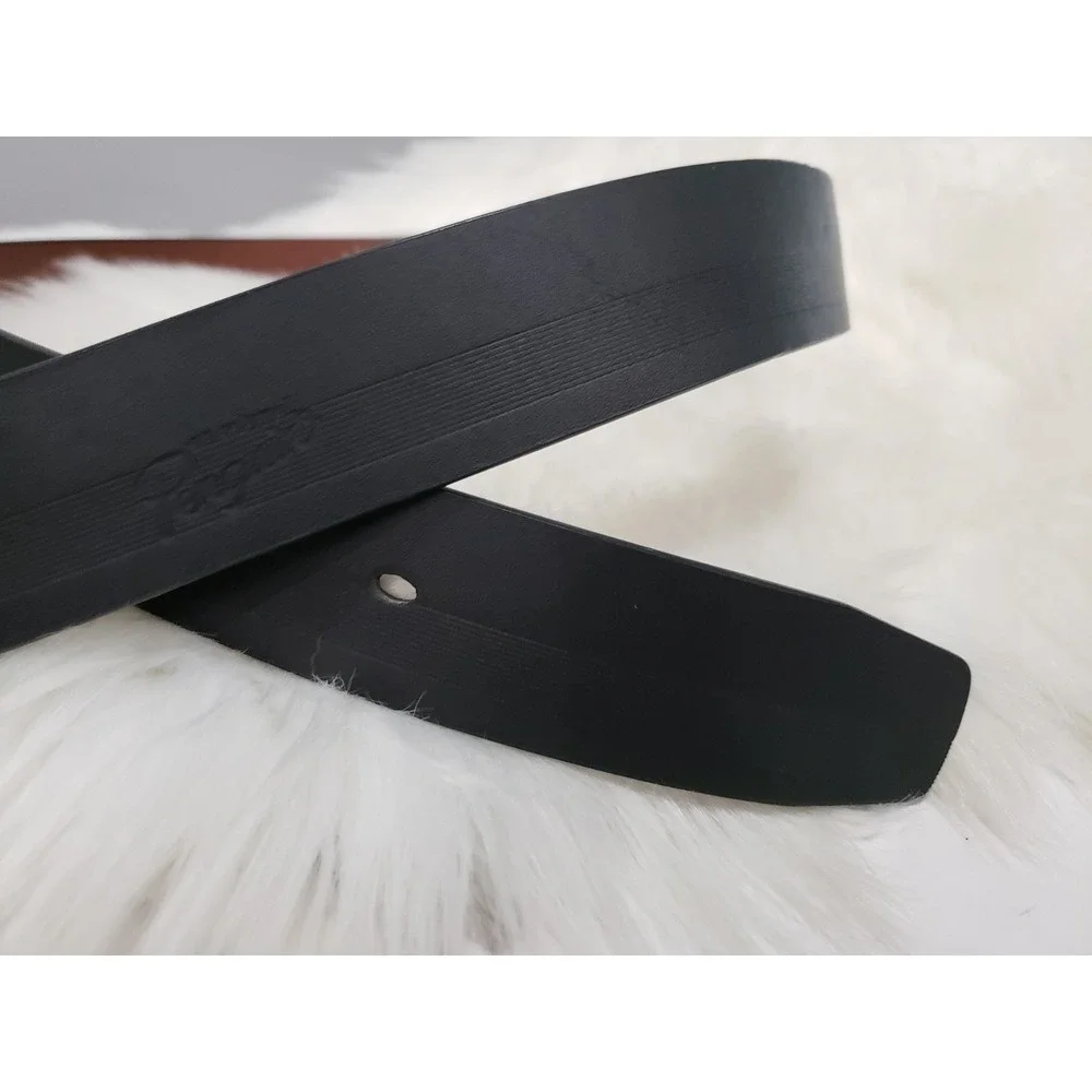 NEW SIZE 34 Penguin By Munsingwear Black Genuine Leather Men's Belt Smooth Dress